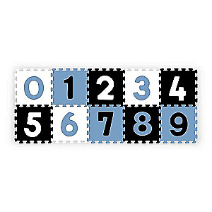 BABYONO Grīdas puzle 10 elementu NUMBERS, 30 cm x 30 cm, 10 gab.