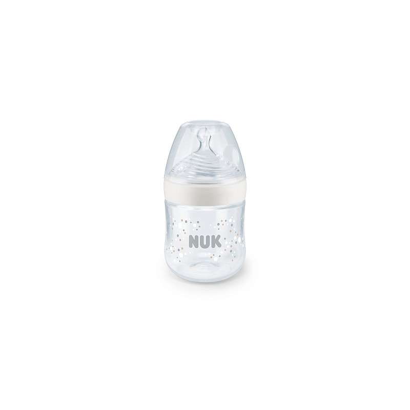 NUK Nature Sense полипропиленовая бутылочка с температурным индикатором 150мл с силиконовой соской S размер