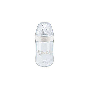 NUK Nature Sense polipropilēna pudele ar temperatūras indikatoru 260ml ar silikona knupīti M izmērs