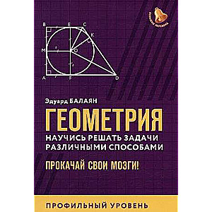 Ģeometrija: iemācies risināt uzdevumus dažādos veidos: prof. līmenis