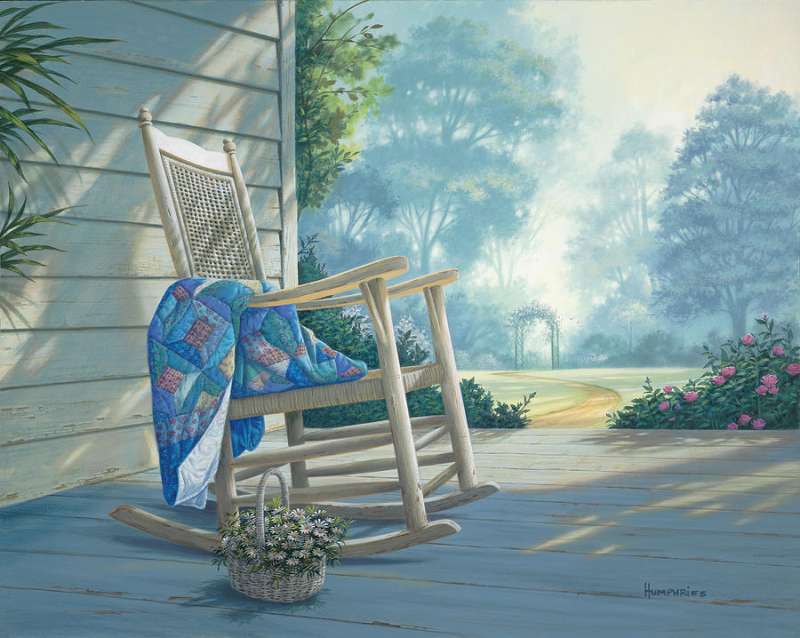 Glezna pēc numuriem 30x40 cm Šūpuļkrēsls