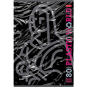 80 lapu burtnīca A4 formātā - Plastic World