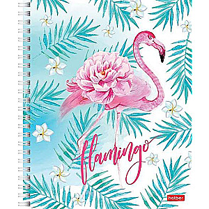 96 lapu A5 formāta piezīmju grāmatiņa - Flamingo