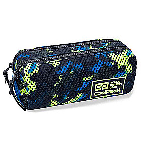 Penālis COOL PACK Camo mesh dzeltens, 2 nodalījumi