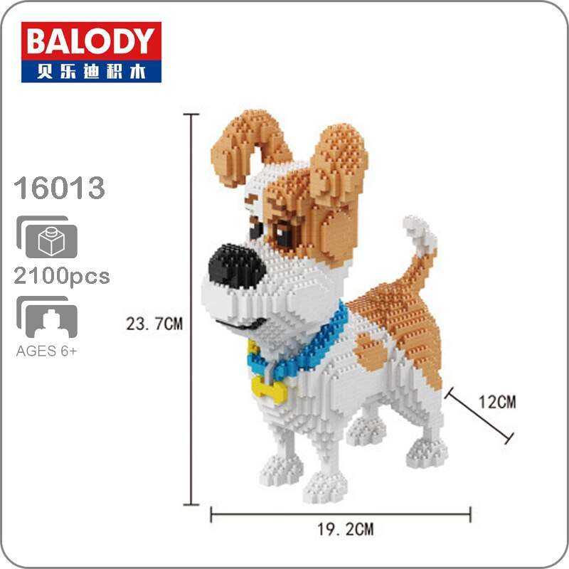 Конструктор/мозаика 3D BALODY Собака, 2100 дет., 237x192x120мм