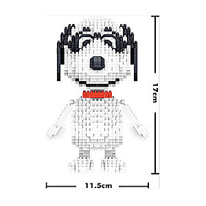 Konstruētājs/mozaīka 3D LEZI Snoopy, 1378 detaļas, 170x115mm