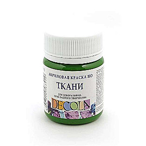 Akrila krāsa audumam 50 ml Zaļa vidēja