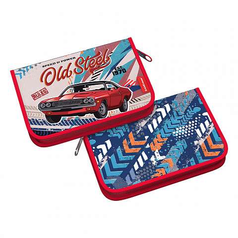 Pildspalvu maciņš grāmatas formā bez pildījuma ErichKrause® 135x205x30mm Vintage Car