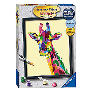Glezna pēc numuriem 30 x 24cm Žirafe