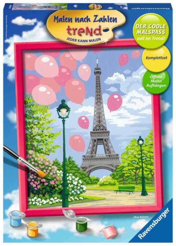 Glezna pec numuriem 30X24cm - Eifela tornis
