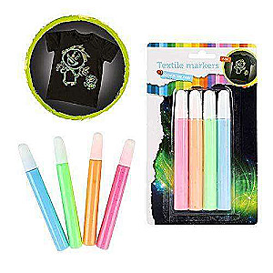 Auduma marķieri GLOW IN THE DARK