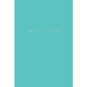 Mint Note. Stilīgs bloks ar piparmētru lapām