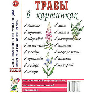Zāles attēlos. Vizuālais palīglīdzeklis logopēdiem, pedagogiem, audzinātājiem un vecākiem
