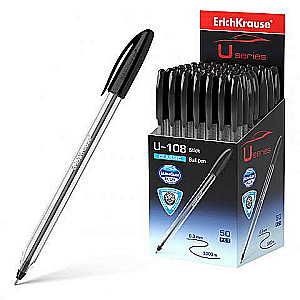 Šariko pildspalva ErichKrause melna U-108 Classic Stick 1.0 mm