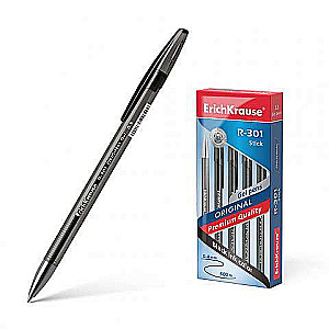 Gēla pildspalva ErichKrause® R-301 Original Gel Stick 0.5, tintes krāsa melna