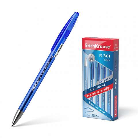 Pildspalva gēls zila 0.5mm ERICHKRAUSE R-301 Original Gel