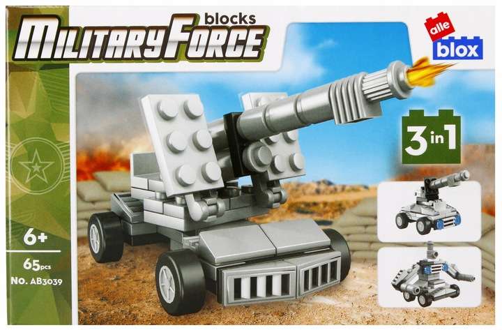 Bloku konstruktors - Military Force 65 detaļas