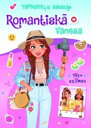 TOP modeļu kolekcija. Romantiskā Vanesa 150+ uzlīmes