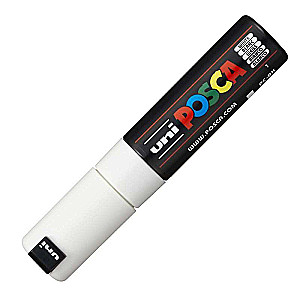 Ūdens bāzes marķieris UNI Posca PC-8K balts