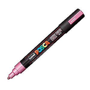 Ūdens bāzes marķieris UNI Posca PC-5M metāliski rozā