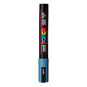 Ūdens bāzes marķieris UNI Posca PC-5M pelēki zils