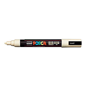 Ūdens bāzes marķieris UNI Posca PC-5M ziloņkaula krāsā
