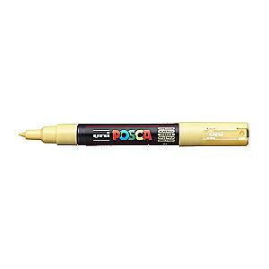 Ūdens bāzes marķieris UNI Posca PC-1M salmu dzeltenā krāsā