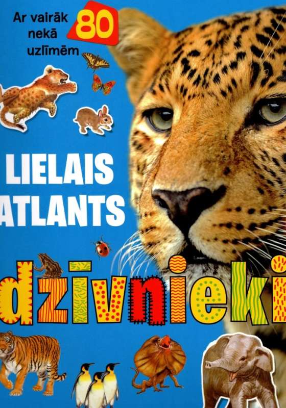 Lielais atlants. Dzīvnieki 80 uzlīmes