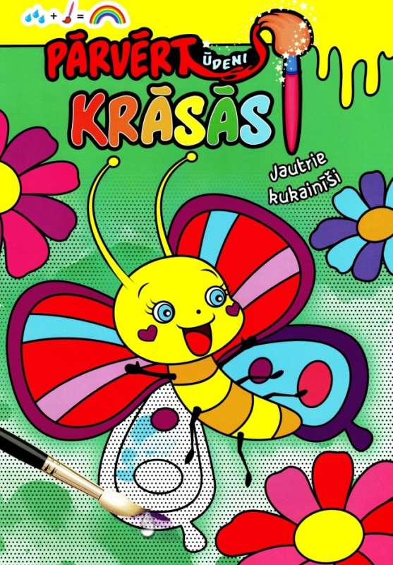 Pārvērt ūdeni krāsās. Jautrie kukainīši
