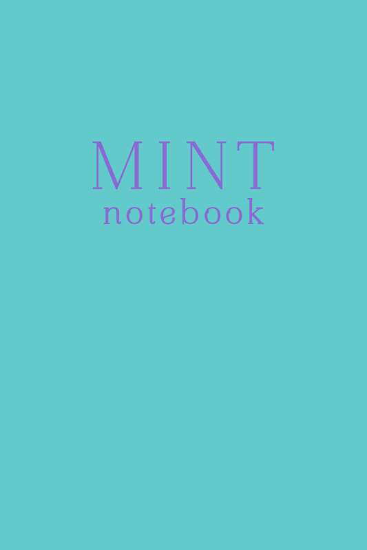 Mint notebook. Bloknots А5, 32 lpp