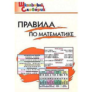 Matemātikas noteikumi. Pamatskola