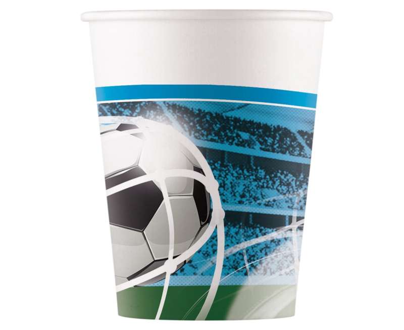 Бумажные стаканчики 200мл, 8шт. Soccer Fans