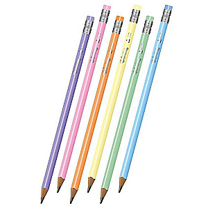 Zīmulis HB ar dzēšgumiju PASTEL COLORINO