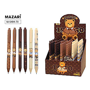 Automātiskā gēla pildspalva BEAR2, ZILA