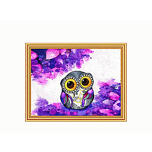 Glezna 2 in 1: dimanta mozaīka un krāsošana pēc numuriem 30x40 cm PULKSTEŅA