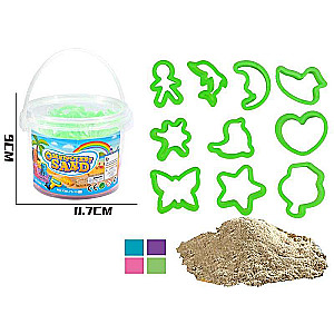Kinetiskais smilšu ar veidnēm,200gr