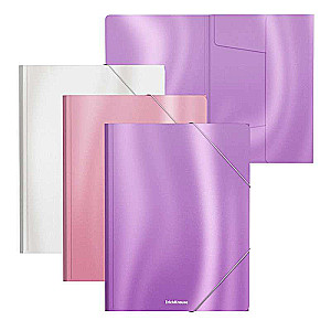 Plastmasas mapīte ar gumijām ErichKrause® Glossy Candy, A4, assorti