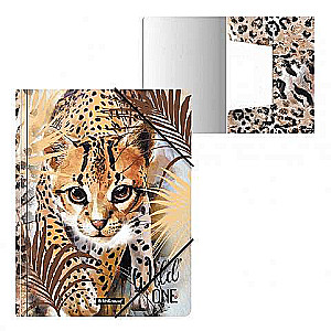 Plastmasas mape ar gumijām ErichKrause® Wild Cat, A4
