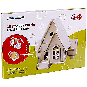 Koka 3D puzle krāsošanai ROBOTIME House