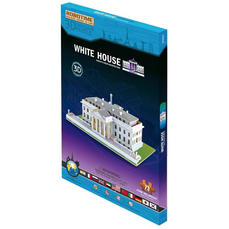 Деревянный 3D пазл ROBOTIME White house, 73 дет.