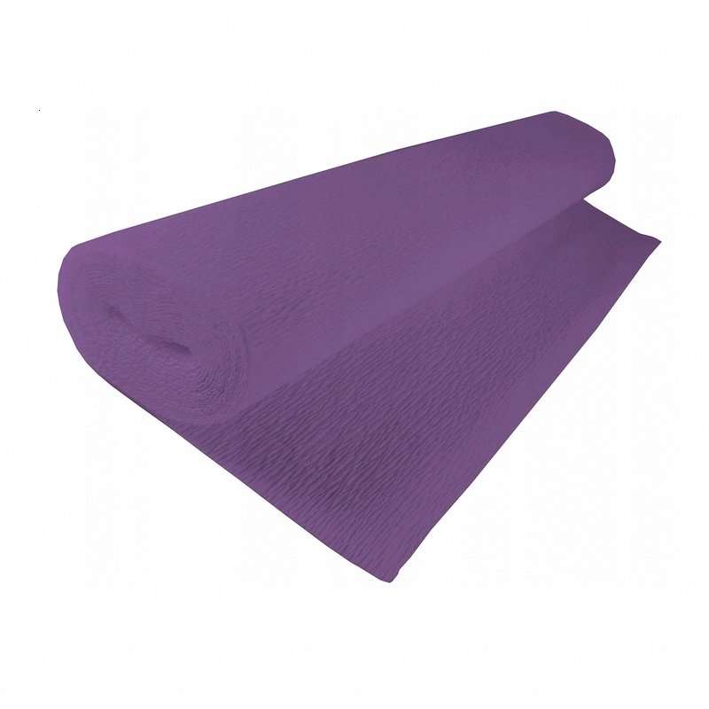 Бумага гофрированная 50смх2,5м фиолетовая