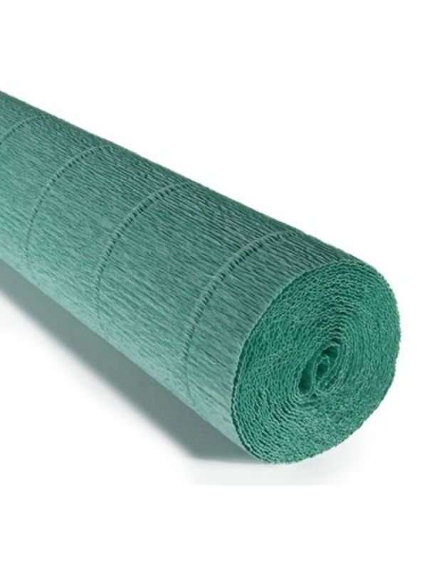Бумага гофрированная 50смх2,5м пастельно-зеленая