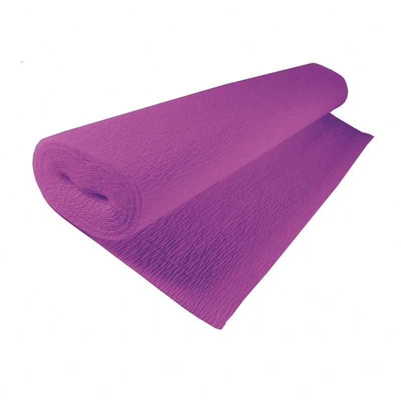 Бумага гофрированная 50cmx2.5m светло-фиолетовая