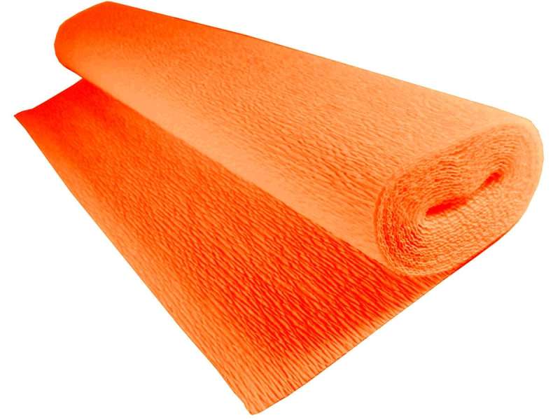 Gofrēts papīrs 50cmx2.5m koši oranžs