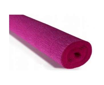 Бумага гофрированная 50смх2,5м темно-розовая