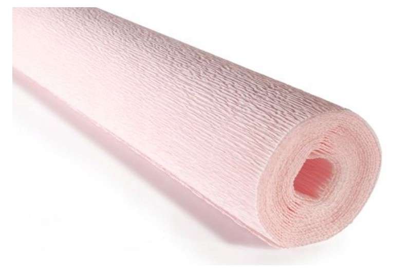 Gofrēts papīrs 50cmx2.5m g.rozs