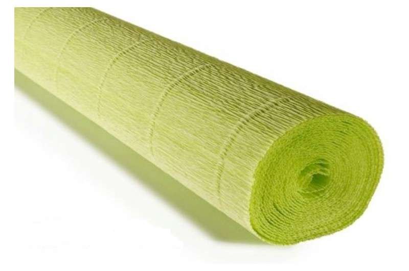 Бумага гофрированная 50смх2,5м, зеленая