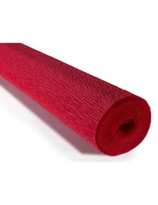 Gofrēts papīrs 50cmx2.5m koši sarkans