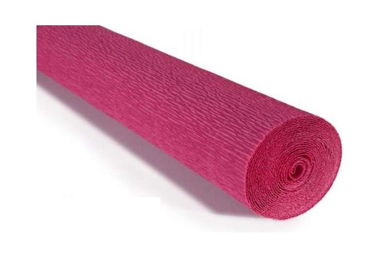 Бумага гофрированная 50смх2,5м розовая