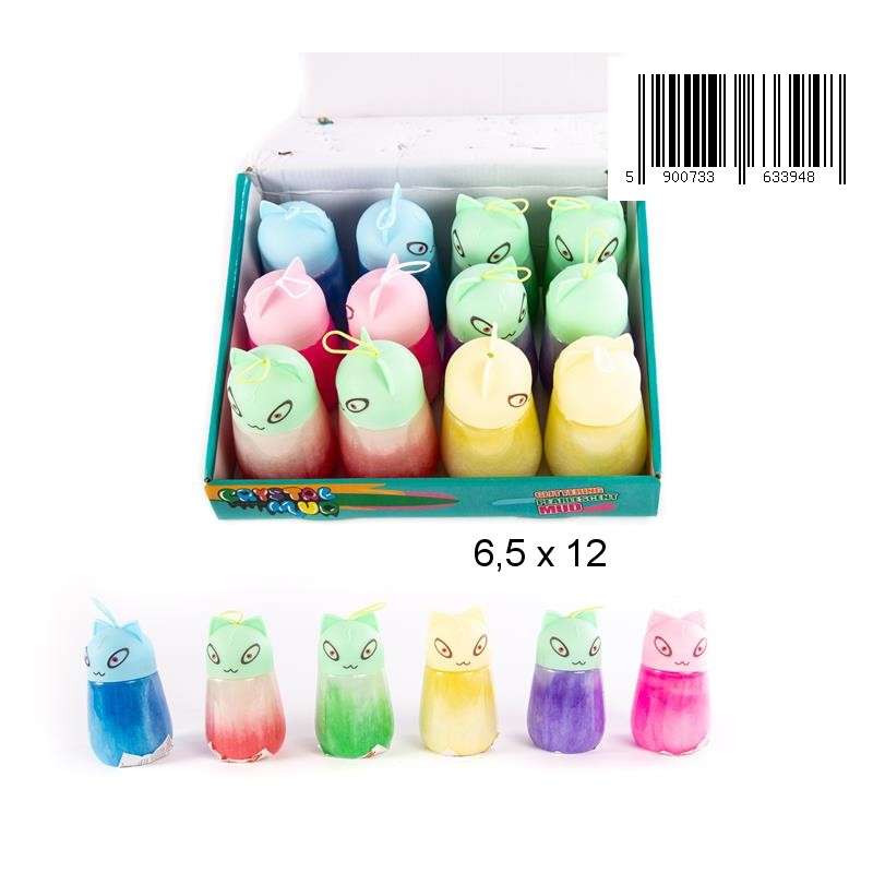 Želejmasa SLIME Kaķis, burkā 12 cm maisījums